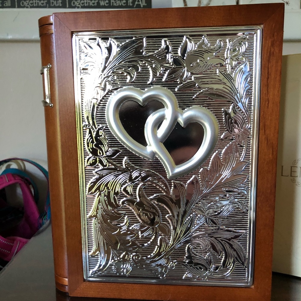 Lenox Wedding Promises Book Photo Album Silver
